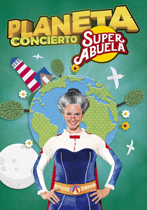 Cartel concierto Planeta de SuperAbuela